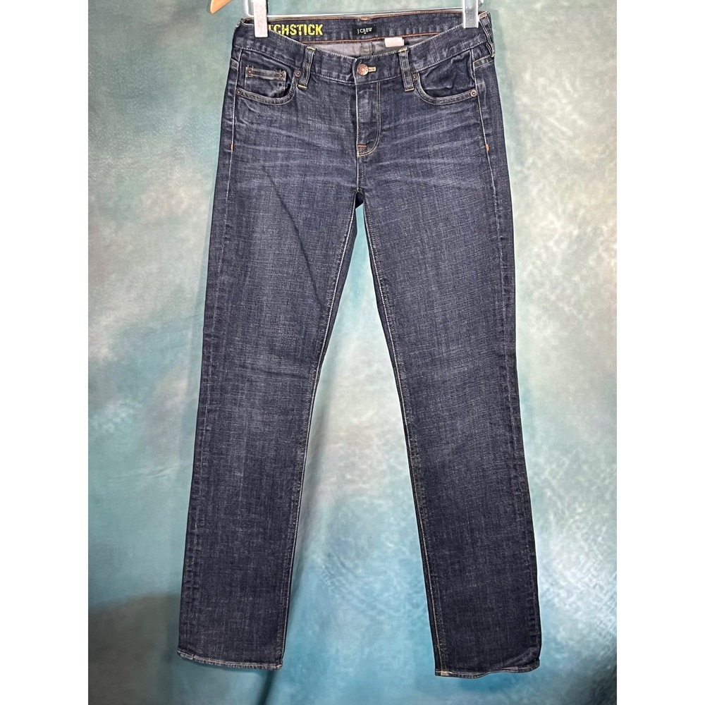 J.Crew Matchstick Jeans Womens 28 Dark Wash Indigo Straight Leg Denim